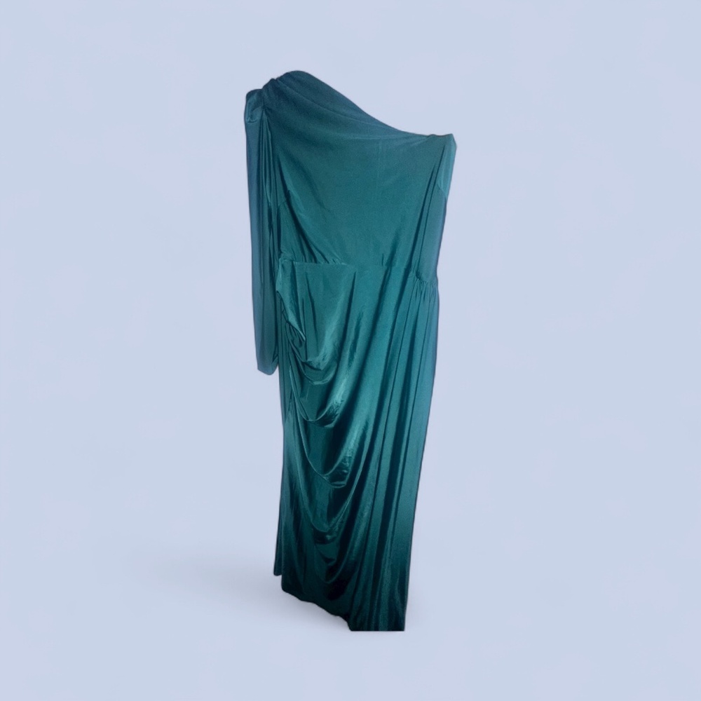 Shein- Hunter green, one shoulder formal dress